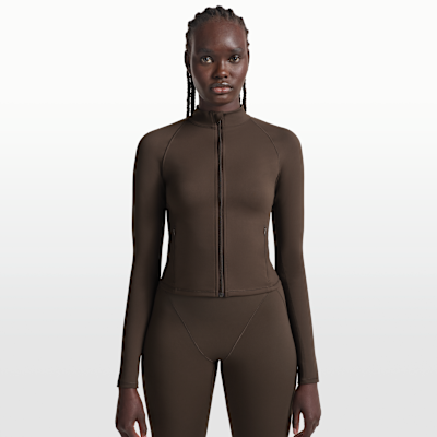 NikeSKIMS Matte Women's Mock-Neck Full-Zip Jacket. Nike.com